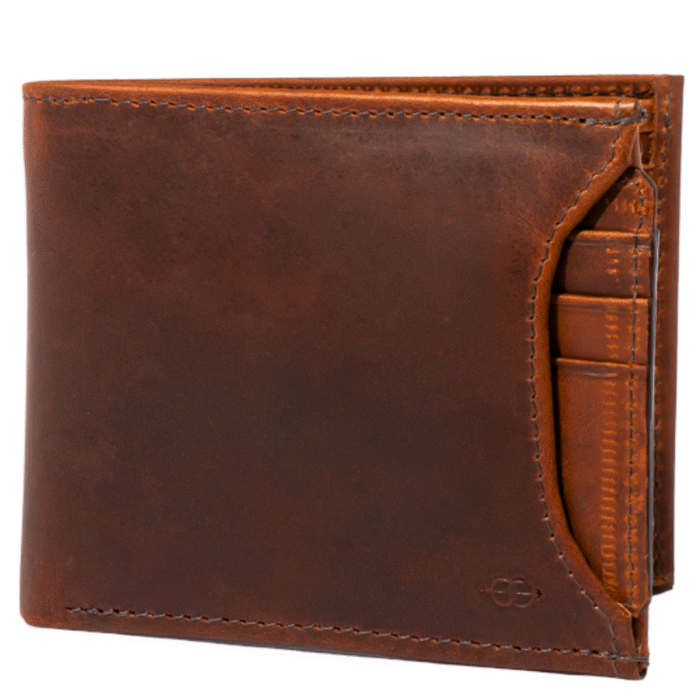 Cavalino – Quick Draw Bifold Premium Leather Wallet – RFID Secure with Hidden Pockets & Card Holder  (Tan Brown)