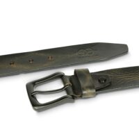 Serpentessa Genuine Leather Belt – Matte Black, Adjustable & Gift-Ready (Jade Green) - Image 4