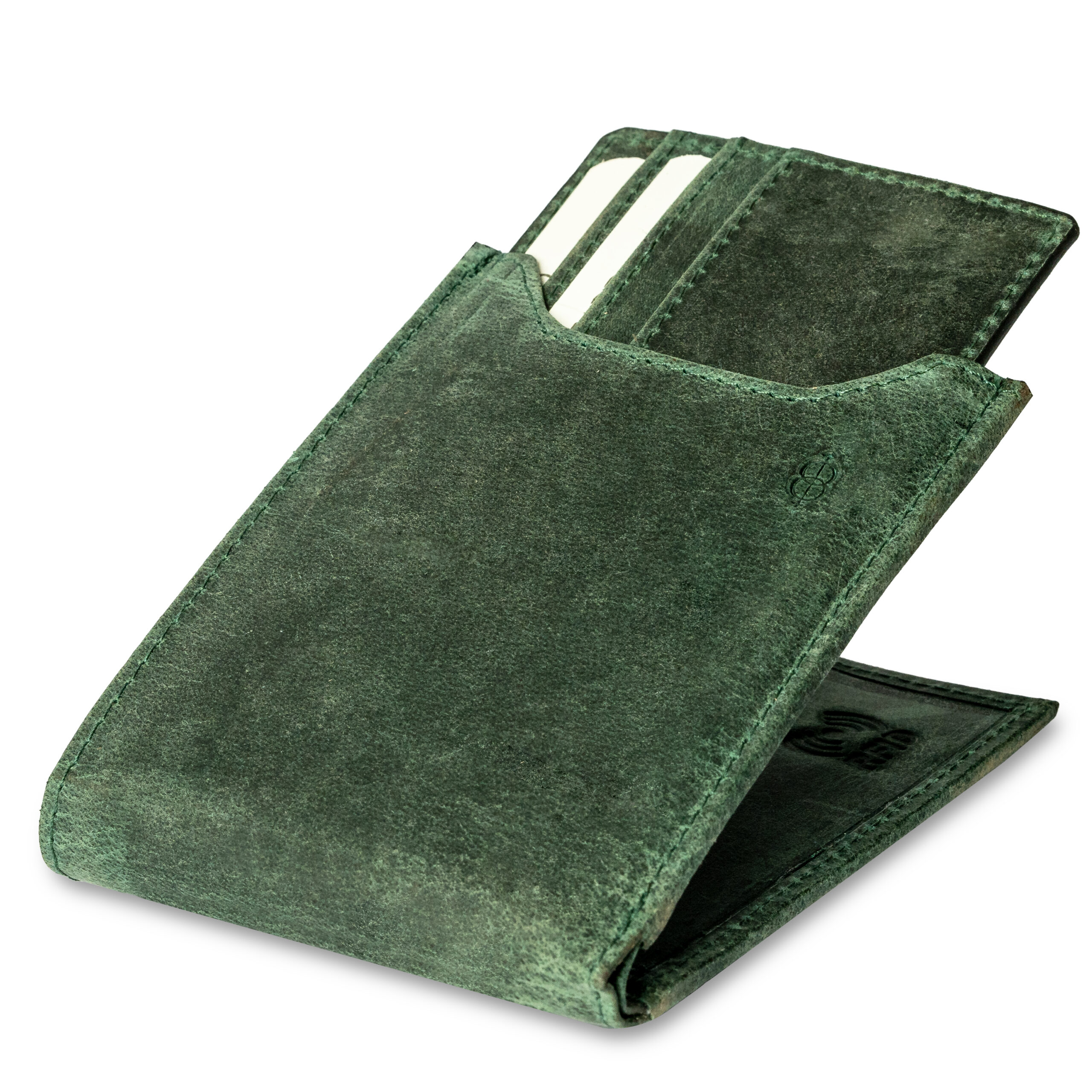thumbnail image 2 of Lanyani RFID Blocking Bifold Wallet - Minimalist Fabric Wallet In Olive Green 2 of 12