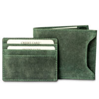 Cavalino - Quick Draw Bifold Premium Leather Wallet – RFID Secure with Hidden Pockets & Card Holder (Muted Green)