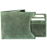 Cavalino - Quick Draw Bifold Premium Leather Wallet – RFID Secure with Hidden Pockets & Card Holder (Muted Green) - Image 2