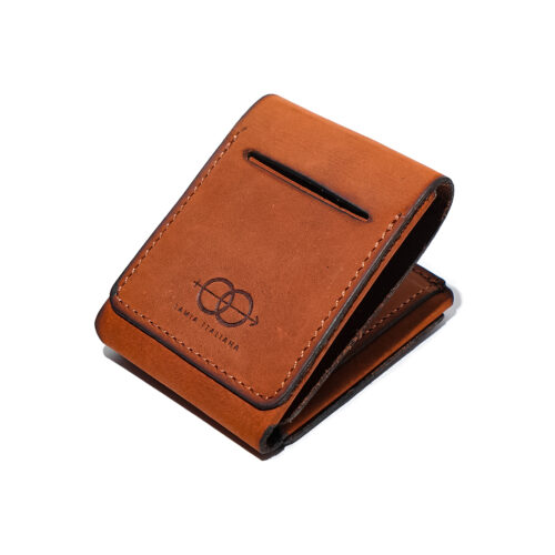 NUDO Handmade Vegetable-Tanned Tri-fold Leather Wallet (Tan Brown)
